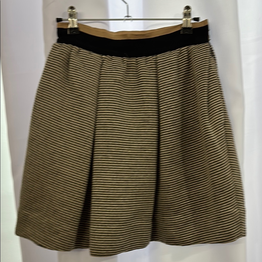 3.1 Phillip Lim Black and Tan A-Line Skirt